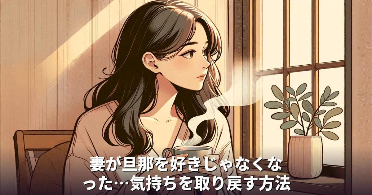 妻が旦那を好きじゃなくなった…気持ちを取り戻す方法
