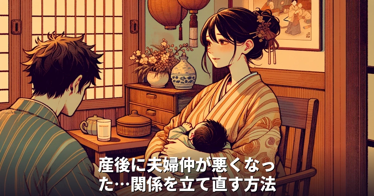 産後に夫婦仲が悪くなった…関係を立て直す方法